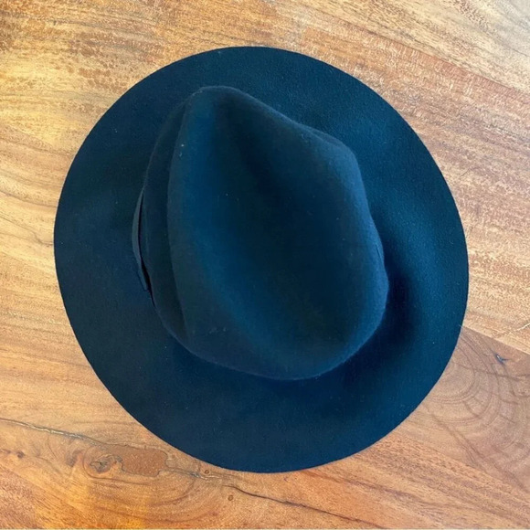 Aritzia Auxiliary Black 100% Wool  Felt Hat XS/S - Picture 9 of 12